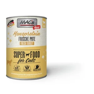 Sparpaket 6 x 400 g Mac's Monoprotein Sensitive Pute Adult Katzen Nassfutter Preis Gesenkt